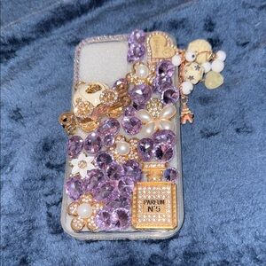 Luxury Purple and Gold Phone Case